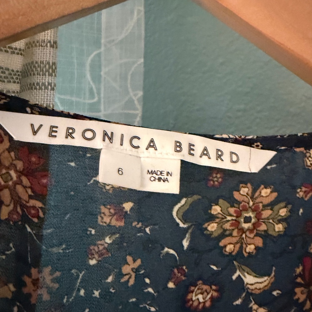 Veronica Beard Dakota mini dress navy blue size 6 women’s - Picture 3 of 6